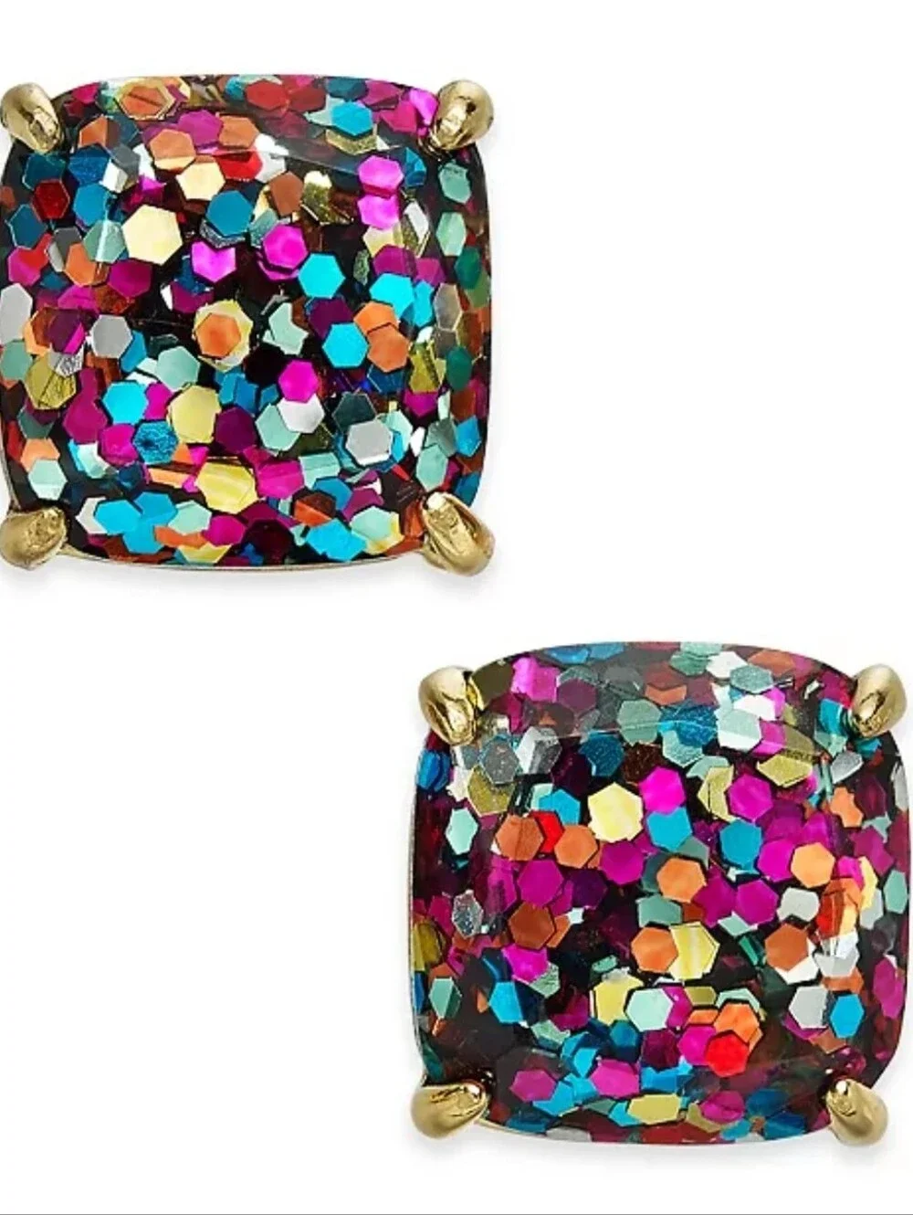 💕▪️kate spade▪️ Glitter Crystal Square Stud Earrings